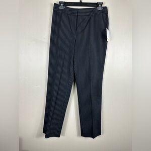 Judith hart petites 10 p nwt het black pin stripes  10”rise  16”w 28 inseam